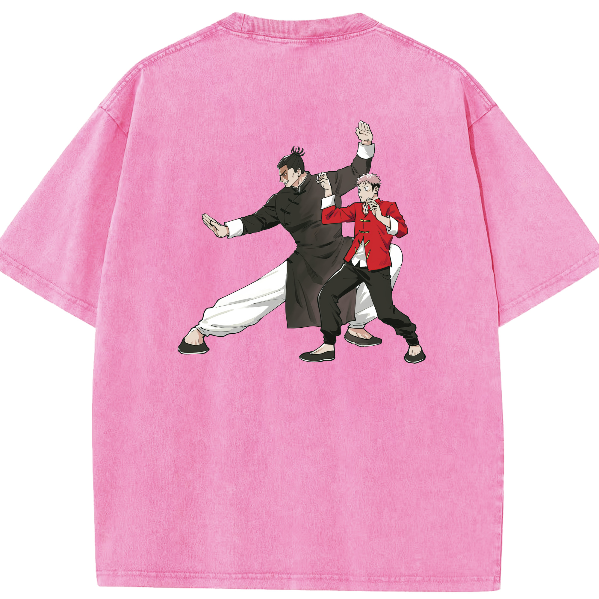 （画像用） 呪術廻戦 Jujutsu Kaisen 綿100% ヴィンテージ風 半袖Tシャツ（背面プリント）